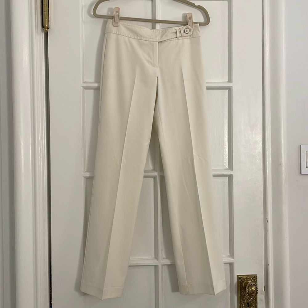 Vintage White Trina Turk Mid-rise Trousers